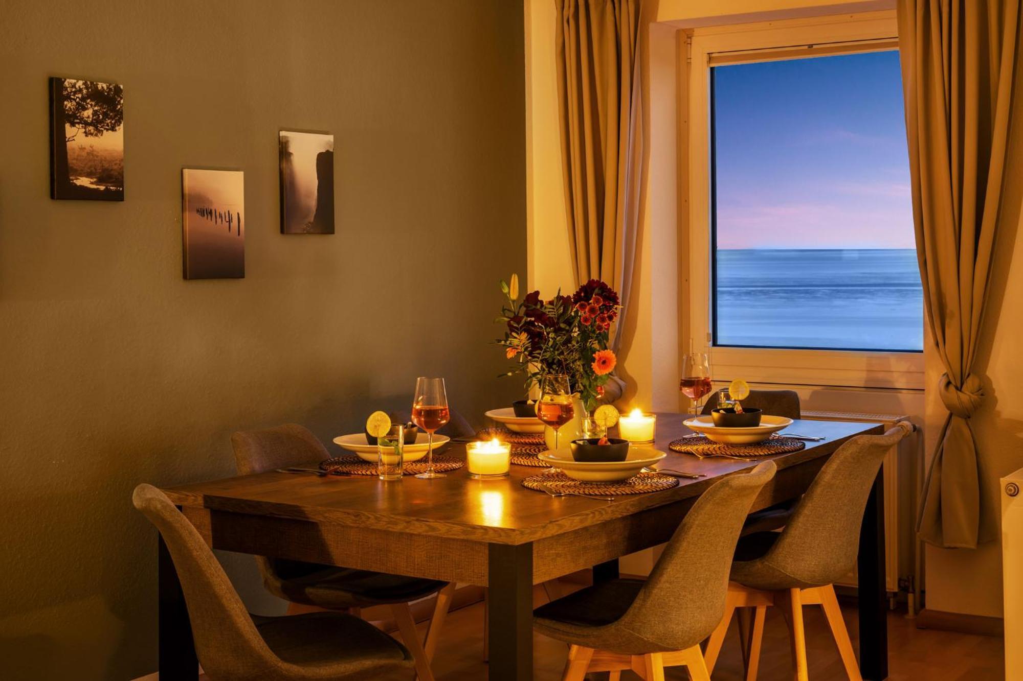Strand-Apartment, Strandkorb, Meeresrauschen, Parkplatz วิลเฮล์มฮาเฟน ภายนอก รูปภาพ